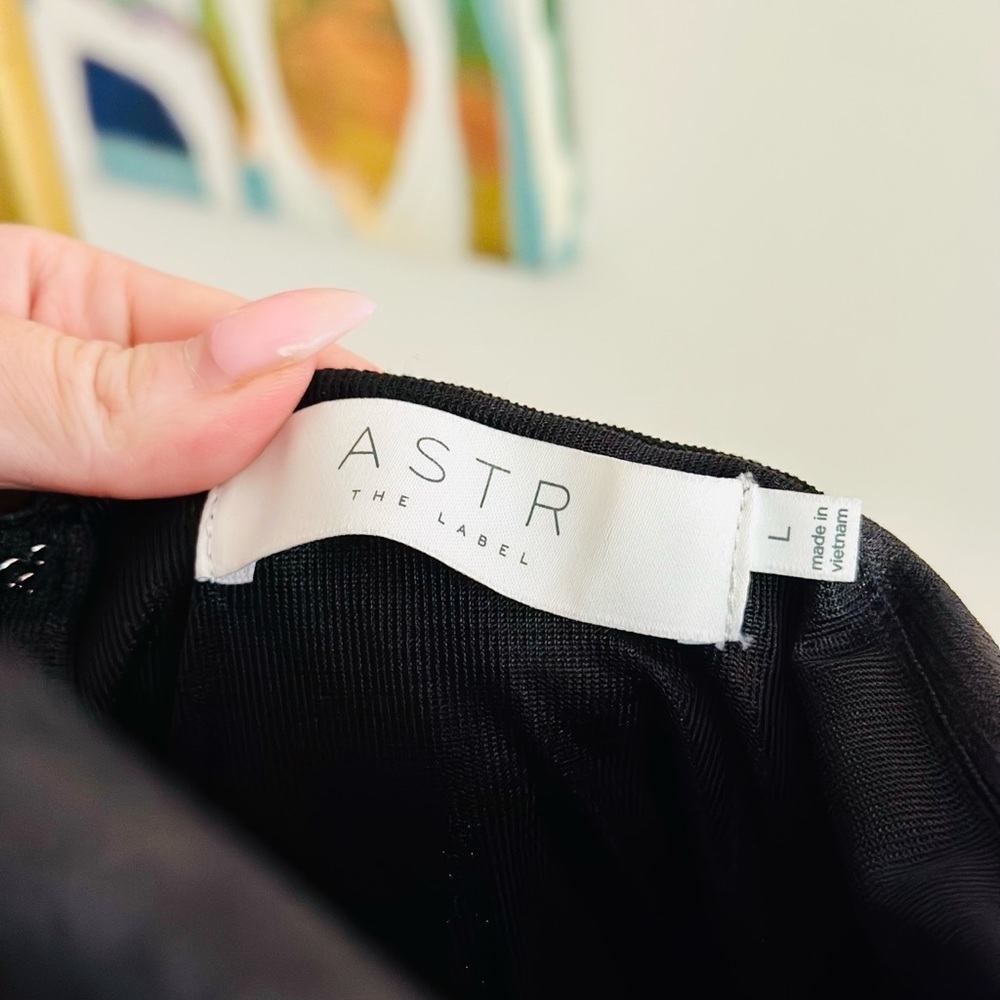 NWT! ASTR The Label Black Halter Mini Dress